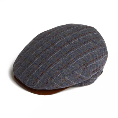 Dasmarca Hats Blue / Purple Tailor Blue Ukrainian Tweed Wool Cap For Men