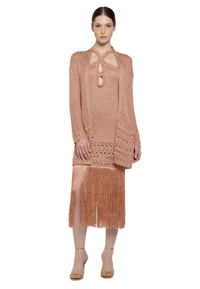 Simona Corsellini Cardigan Woman  Perforated In Pink