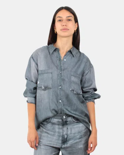 Jucca Shirt Shirt  Printed Jeans Effect - 275 Stone In Blue