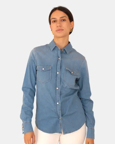 Roy Rogers Roy Roger's - Long Sleeve Shirts Blue