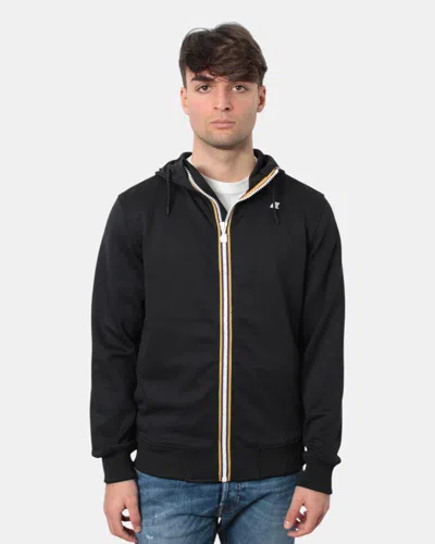 K-way Sweatshirt With Zip K Way Mod. Rainer Light Spacer - Usy Black Pure In Black