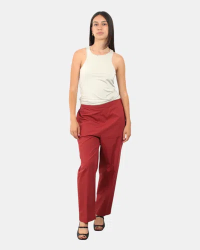 Jucca Trousers  With Elastic Back - 1612 Tamarindo In Red