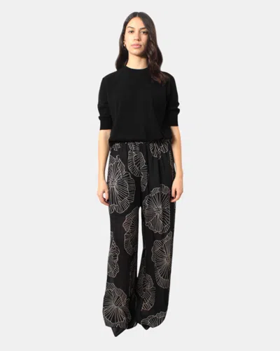 Meimei-j Trousers Meimei J - S1070 Black/oyster Print