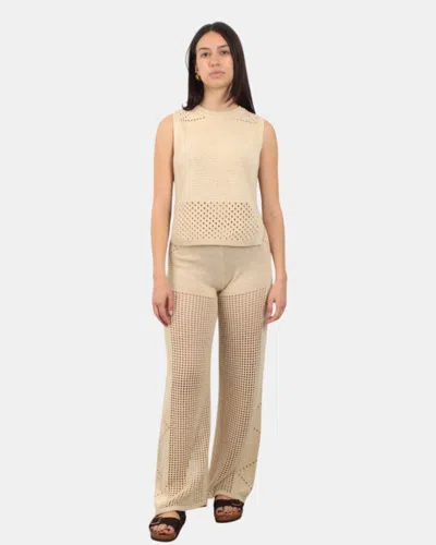 Mc2 Saint Barth Alva Crochet-detail Trousers