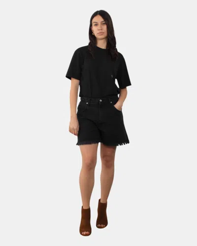 Roy Rogers Shorts Roy Roger's Mod. Girlfriend - C0998 Denim Black In Black