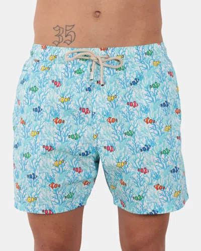 Mc2 Saint Barth Boxer Sea  Light And Stretch Swimshort - Clown Landscape 01