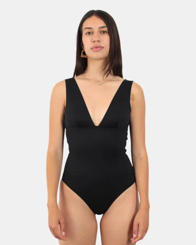Mc2 Saint Barth Heatsealed Triangle Onepiece Swimsuit - Heatsealed 00 In Black