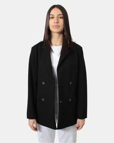 Max-mara-leisure Blazer Double-breasted Mm Max Mara Mod. Marble - 005 Black