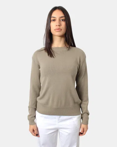 Max-mara-leisure T-shirt With Round Neck Mm Max Mara Mod. Leisure - 001 Sand