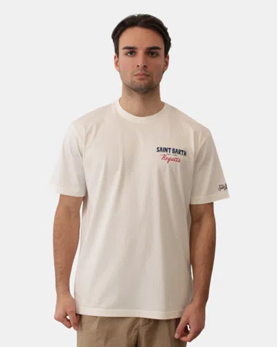 Mc2 Saint Barth Cotton Classic T Shirt - Sail Boat Sb 10 In Neutral