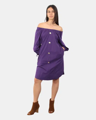 Jijil Dressed Dress  - 0034 -viola In Purple