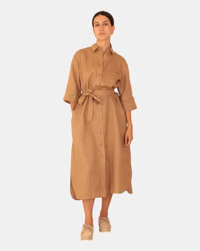 Max-mara-leisure Dress Mm Max Mara Leisure Mod. Salute - 008 Camel