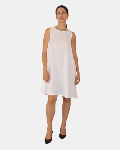Max-mara-leisure Dress Mm Max Mara Leisure Mod. Campale - 007 Optic White
