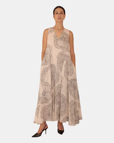 Meimei-j Dressed Dress Meimei J - S7010 Oyster/black Print