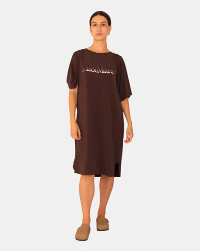 Max-mara-leisure Dress Mm Max Mara Leisure Mod. Luna 008 Coffee