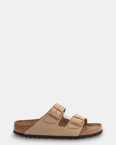 Birkenstock Buckled Leather Sandals In Nude