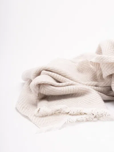 Brunello Cucinelli Men Cashmere Chevron Scarf