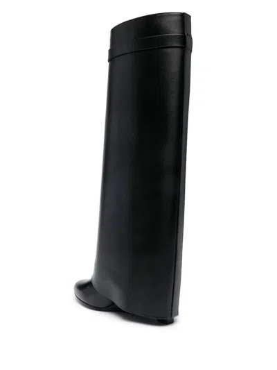 Givenchy High-heeled Boots With Structured Silhouette And Decorative Detail In Black