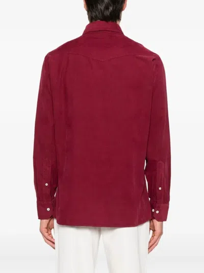 Brunello Cucinelli Easy Fit Western Shirt In Corduroy