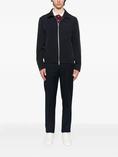 Brunello Cucinelli Zip-fastening Elasticated-hem Bomber Jacket In Black