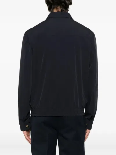 Brunello Cucinelli Zip-fastening Elasticated-hem Bomber Jacket In Black