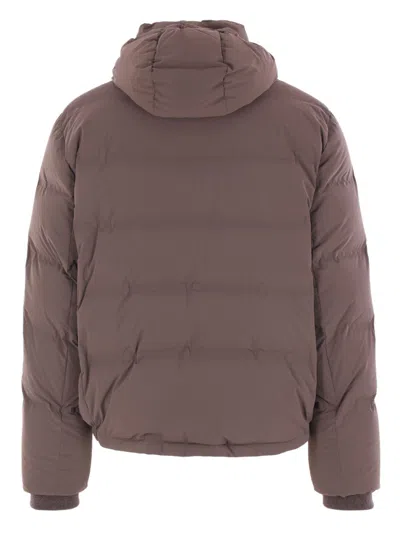 Brunello Cucinelli Nylon Down Jacket In Gray
