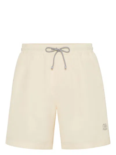Brunello Cucinelli Logo-print Swim Shorts