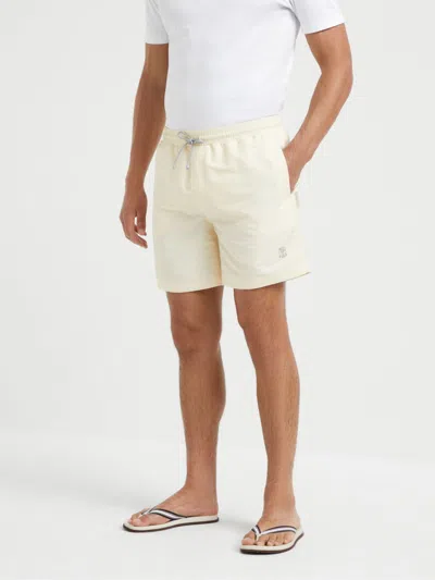 Brunello Cucinelli Logo-print Swim Shorts