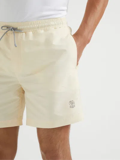 Brunello Cucinelli Logo-print Swim Shorts