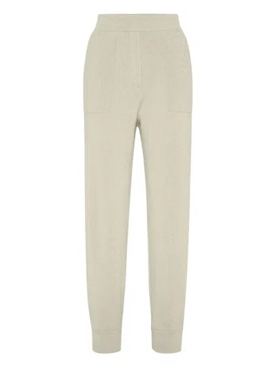 Brunello Cucinelli Women Cashmere Trousers In Neutral