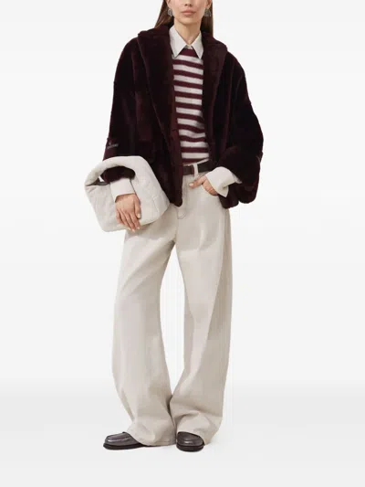 Brunello Cucinelli High-rise Straight-leg Jeans In White