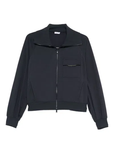 Brunello Cucinelli Cotton Zip Sweatshirt Chest Pocket