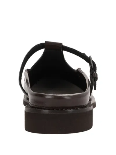 Brunello Cucinelli Women Leather Slingback Loafers