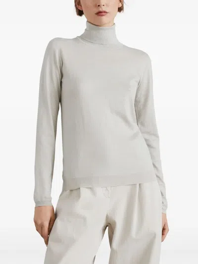 Brunello Cucinelli Women Lightweight Sweater In White