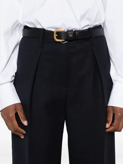 Brunello Cucinelli Pleated Wool Trousers In Black