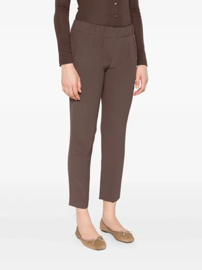 Brunello Cucinelli Women Tailored Jogger Pants In Brown