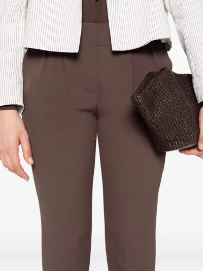 Brunello Cucinelli Women Tailored Jogger Pants In Brown