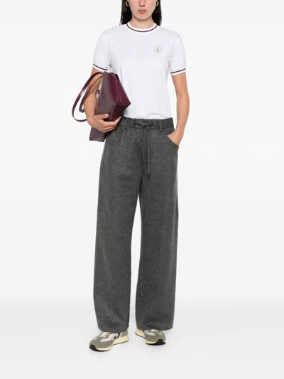 Brunello Cucinelli Women Wool Drawstring Trousers