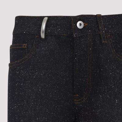 Burberry Indigo Jeans With Turn-ups In Black