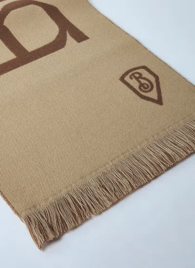 Burberry Men Logo Wool Scarf