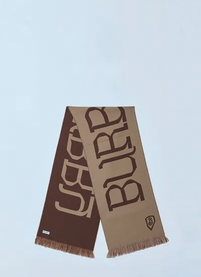 Burberry Men Logo Wool Scarf
