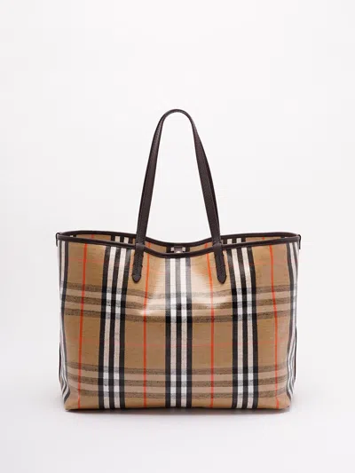 Burberry `highlands` Medium Tote