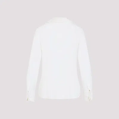 Celine Silk Blend Shirt With Black Bow