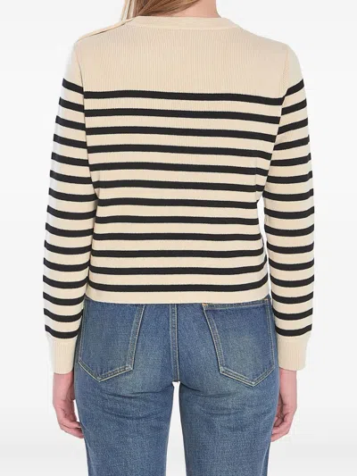 Celine Women Triomphe Cashmere And Wool Sweater In Multi