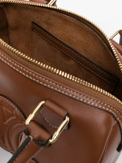 Celine Women Cuir Triomphe Leather Handbag
