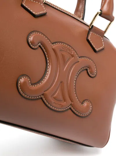 Celine Women Cuir Triomphe Leather Handbag