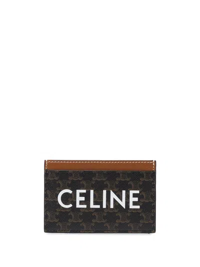Celine Women Triomphe Canvas 2cc Porta Carte Credito