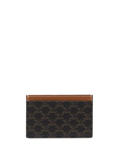 Celine Women Triomphe Canvas 2cc Porta Carte Credito