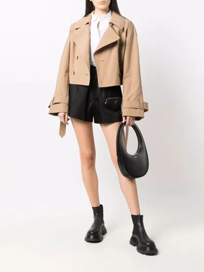 Coperni Oval Calfskin Shoulder Bag With Cut-out Handle