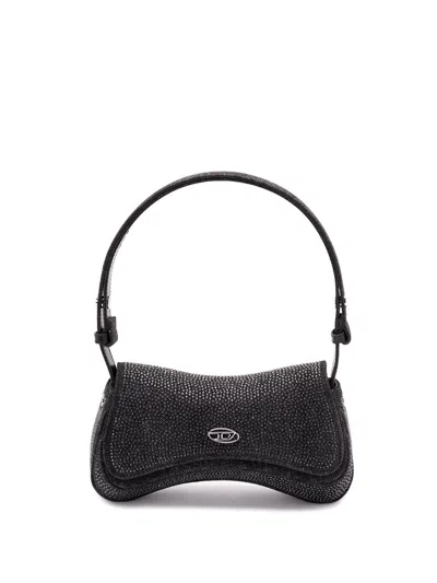 Diesel `play Clutch` Crystal Clutch In Solarised Denim